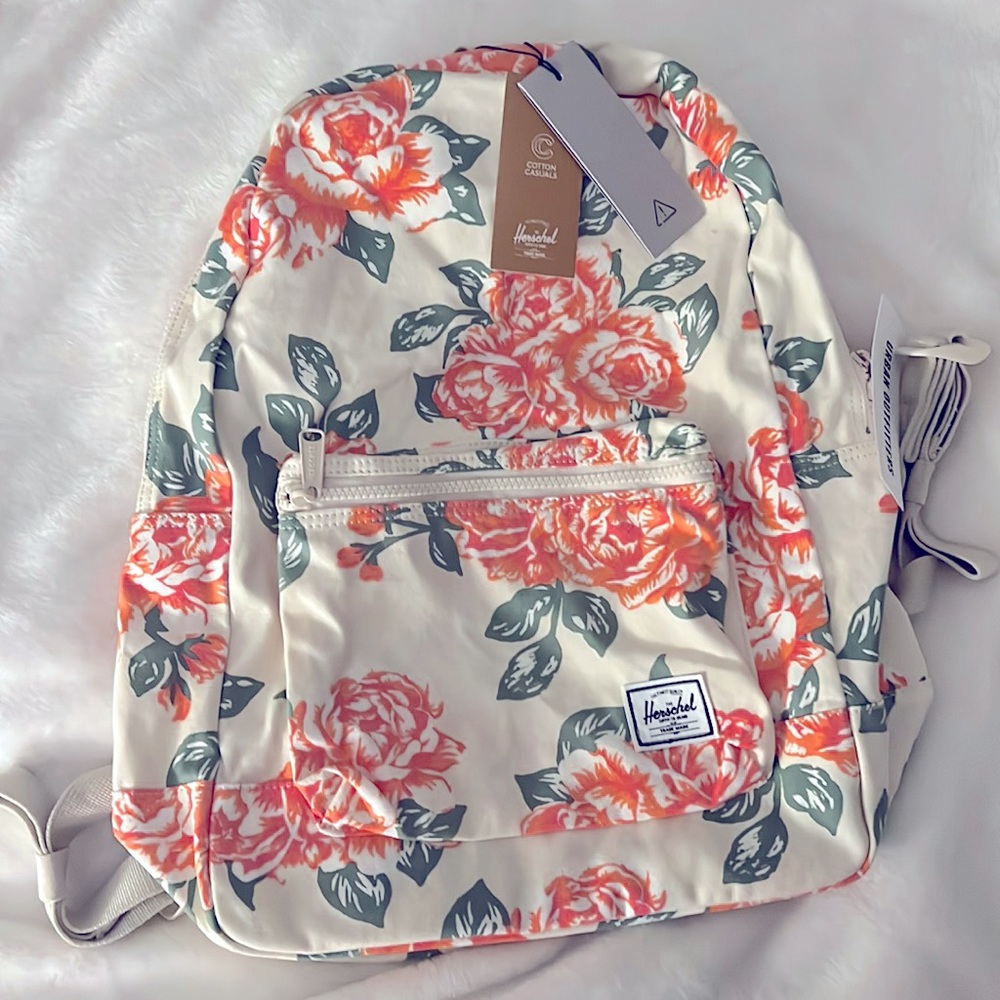 Hershel floral cream color backpack. brand new with tags!